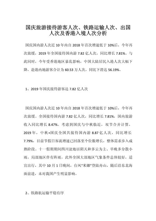 关于国庆出国旅游的一些常见问题