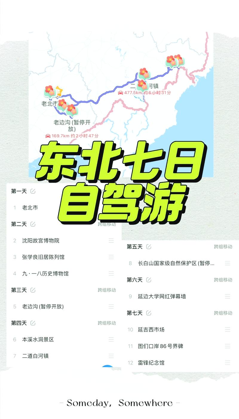 春节沈阳出发自驾游5『6』天最佳路线