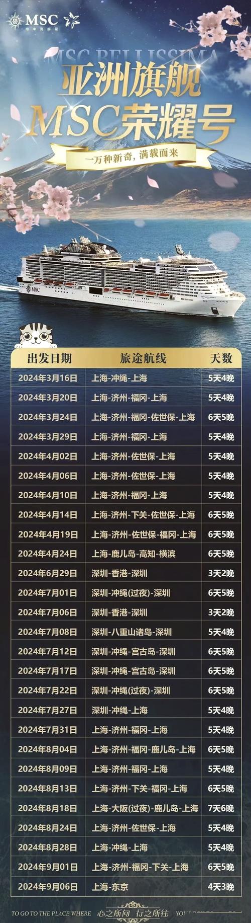 中国内比较好邮轮旅游航线
