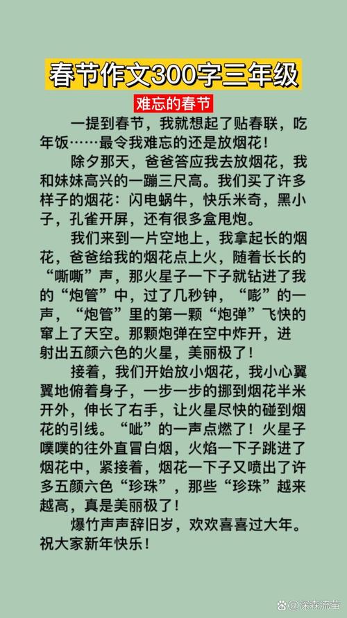 春节旅游作文300字
