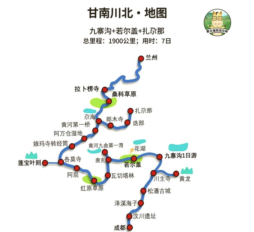 甘南川北自驾游路线7日游攻略