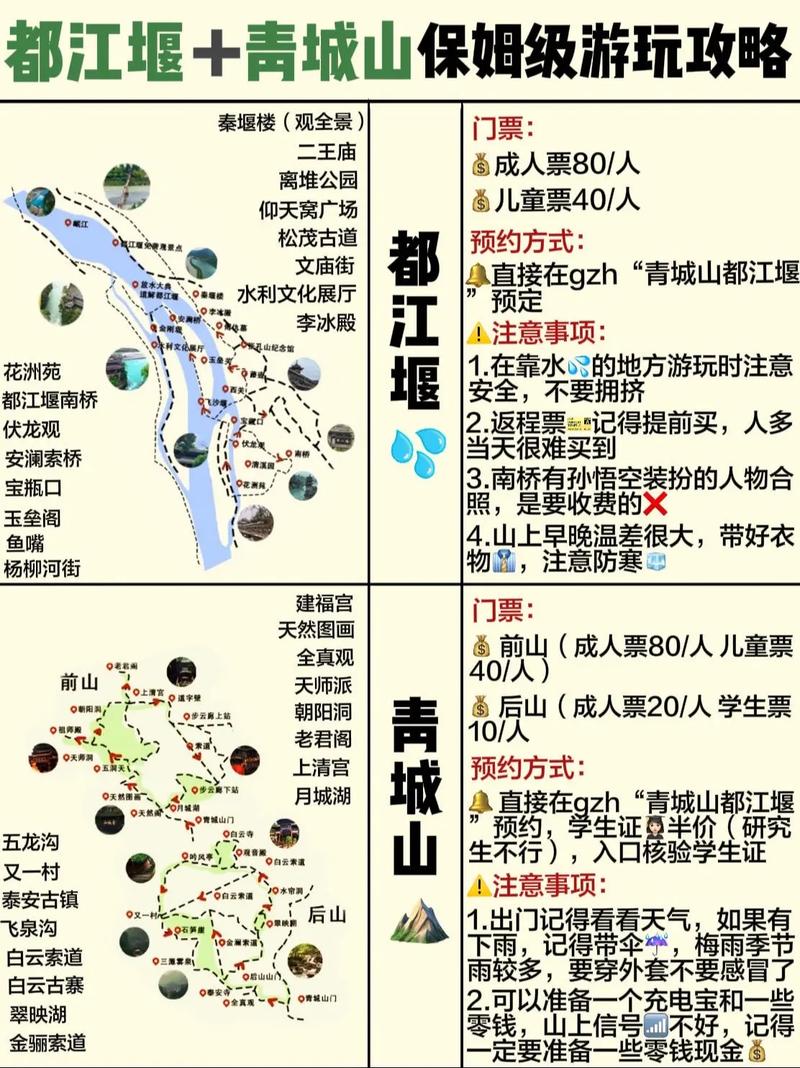 都江堰青城山自驾车一日旅游指南