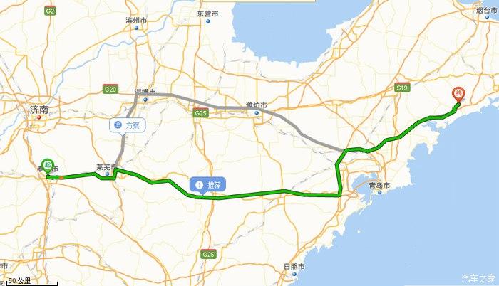 青岛到海阳的路线(自驾游)