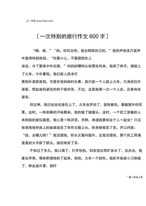 人在旅途作文