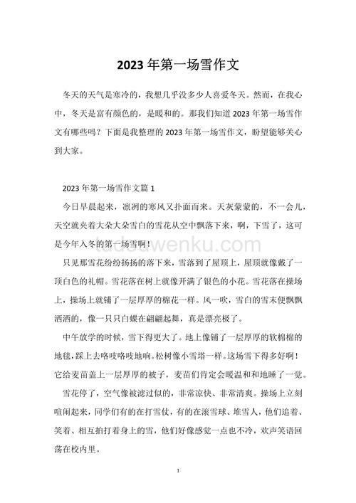 东北大暴雪作文(精选4篇)